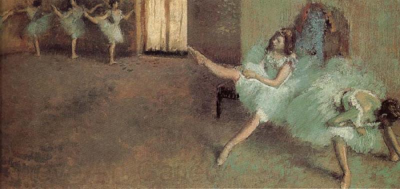 Edgar Degas Before the performance Norge oil painting art